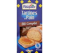 Pasquier Tartines de Pain Recette au Blé Complet la Boîte 240 g - Lot de 5