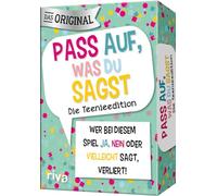 Pass auf, was du sagst - Die Teenieedition: Wer bei diesem Spiel 'Ja', 'Nein' oder 'Vielleicht' sagt, verliert! | Das Original. Das perfekte Geschenk zum Geburtstag. Ab 12 Jahren