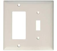 PASS & SEYMOUR TP126WCC12 2 Gang 1 Decorator Opening Nylon Wall Plate, White by Pass & Seymour