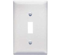 Pass & Seymour TPJ1WCC70 1 Gang 1 Toggle Opening Wall Plate, Nylon, White by Pass & Seymour