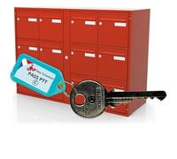 PASS-TROUSSEAU.FR - Clé Pass PTT C10 - Ouvre Serrures Boîtes aux Lettres & Immeubles (Norme La Poste) - Clé du Facteur C10