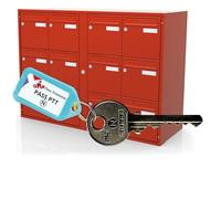 PASS-TROUSSEAU.FR - Clé Pass PTT N10 - Ouvre Serrures Boîtes aux Lettres & Immeubles (Norme La Poste) - Clé du Facteur N10