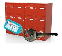 PASS-TROUSSEAU.FR - Clé Pass PTT S10 - Ouvre Serrures Boîtes aux Lettres & Immeubles (Norme La Poste) - Clé du Facteur S10