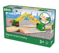 Brio – Circuit de train en bois – Passage à niveau magnétique