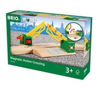 Brio – Circuit de train en bois – Passage à niveau magnétique