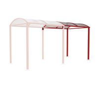 Passage couvert Voûte M sans bardages en verre RAL3004 - PROCITY - 599805.3004