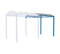 Passage couvert Voûte M sans bardages en verre RAL5010 - PROCITY - 599805.5010