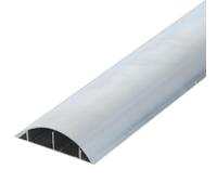 Passage de Cable Au Sol en Métal de 1m en Alliage D'aluminium, Passe Cable Exterieur pour L'extérieur, Idéal pour Le Salon Ou Le Bureau(Small)