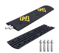 Passage de Cable au Sol pour D'extérieur, Monocanal 20 Tonnes, Jaune et Noir, Goulotte Passe Cable pour Tuyaux de Jardin et Chantiers