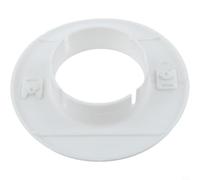 Passage de conduit de 40 à 80 mm, paroi ronde givrée et trou en polypropylène pour rosace blanche pour entrée de câble d'air, couvercle résistant pour climatiseur, tuyaux (60 mm)