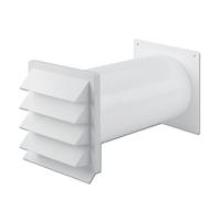 Passage De Mur 150 SCF Blanc Pour Systèmes De Conduits D'Air 150