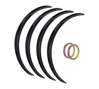 Passage De Roue Pour A3 A4 A5 A6 A8 Garde Boue Roues Élargisseurs Ailes Avec Autocollants 73 Cm 29 Pouces Extension Latérale Automatique Protection(Glossy Black)