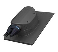 Passage de toit solaire étanche pour tuiles BMI Monier Teviva - Traversée de toit photovoltaïque (RAL 7016 - Anthracite)