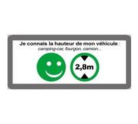 passage de véhicule 2,8m oui (9x4cm) - Sticker / autocollant