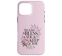 Passage du Verset biblique Numéros 6:24 « May The Lord Bless You & k Coque pour iPhone 16 Pro Max