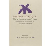 Passage mystique poème - Maria Lampadaridou-Pothou - Le Temps Qu'il Fait - broché - Livre