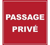 passage privé - 20cm - Sticker/autocollant