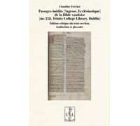 Passages inédits (sagesse, ecclésiastique) de la Bible Vaudoise - Claudine Fréchet - Lambert-Lucas - broché - Livre