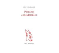 Passants considérables - Léon-Paul Fargue - Fata Morgana - broché - Roman