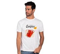 PASSAPAROLA T-shirt pour homme spirituel, mignon, drôle, humoristique. Fabriqué en Italie, col rond à manches courtes, 100 % coton, 150 g., B, Large