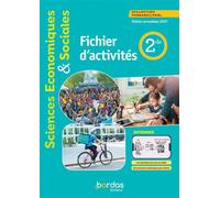 Passard & Perl SES 2de 2021 - Fichier d'activités élève - Cedric Passard - Bordas - broché - Scolaire / Universitaire