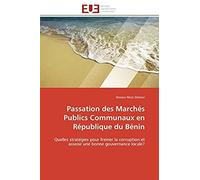 Passation Des Marchés Publics Communaux En République Du Bénin