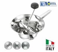 Passaverdure Passatutto Acier Inox 18/10 Avec Poignée, 3 Filtres, Diamètre 24 Cm