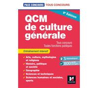 Pass'Concours - QCM de culture générale - Tous concours - 9e édition - Entraînement Entraînement et révision, 5ème Edition - Valérie Béal - Foucher - broché - Scolaire / Universitaire