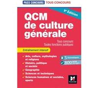 Pass'Concours - QCM de culture générale - Tous concours - 9e édition - Entraînement Valérie Béal (Auteur), Anne Ducastel (Auteur)