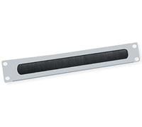 Passe-câble 19" 2U avec joint à brosse, RAL 7035 gris clair