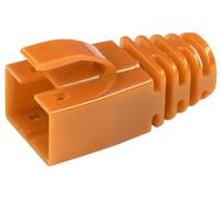 Passe-câble anti-pliage avec loquet de protection BEL Stewart Connectors 39200-850 RJ45 orange