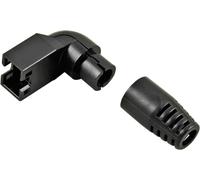 Passe-câble anti-pliage pour connectique RJ45 Hirose, coudé Hirose Electronic RJ45-KS90UD RJ45 Protection anti-pliure Pôle: 8P8C
