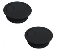 PASSE CABLE BUREAU - CYCLINGCOLORS - 60MM - Lot de 2 - Noir