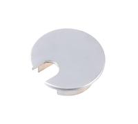 Passe Cable Bureau,Passe CâBle 2pcs Age De Zinc Bureau Couvercle Trous TOP TROMMET TIGNER TRANCHARTE TROUVER COUVERTURE PORT DE CÂBLE CÂBLAGE Outils(Pearl Silver)