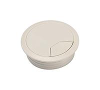 Passe Cable Bureau,Passe CâBle Cache-câbles rond en plastique for bureau, 60/80 mm, ordinateur(Gray,60mm)