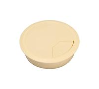Passe Cable Bureau,Passe CâBle Lot de 2 cache-trous câbles bureau 60/80 mm, presse-étoupe base, sortie câble, organisateur rack, fixation meubles, boucle ligne(Beige,80mm)