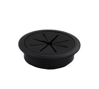 Passe Cable Bureau,Passe CâBle Lot de 3 œillets cordon bureau 80 mm, couvercle trou fil, boîte filetage port sortie ligne, passage câble, organisateur câbles table(Black)
