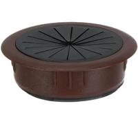 Passe Cable Bureau Passe-câbles De Bureau, 2 Pièces, Œillets Pouces Dans Le, La Table Et Les Meubles for Couvercle Des Trous, Passage Fils(Brown)
