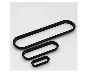 Passe-câble de bureau 4PC Table en plastique Tableau de câble Overle Couvercle de bouchon ovale for Pc Bureau Titulaire de l'armoire Vent Vent Trou Décor Poignée Hardware Meubles de meubles