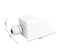 Offgridtec toit 1 Exécution de compartiment Heavy Duty Blanc ABS pour camping-car caravane, bateau, solaire..., 1 pièce, 006410