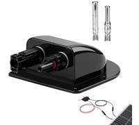 Passe-Câble étanche en ABS Passe-Toit pour Camping-Car Câble de Toit Solaire Boîte Passe Câble, IP68, étanche, Double Entrée de Câble, en ABS, pour Camping-car, Bateau