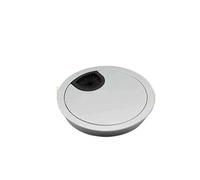 Passe Cable Lot de 1/2/4/8 cache-câbles bureau en alliage zinc, 50/53/60/80 mm, anneau protection for support circulaire PC(60mm Pearl Chrome,2Pcs)