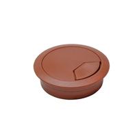 Passe Cable Lot de 1 à 5 œillets ronds for câbles d'ordinateur bureau, 50/60/80 mm, en plastique, for cache-câbles(Redbrown 50mm,1pcs)