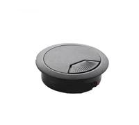 Passe Cable Lot de 2 œillets for câbles bureau, cache-câbles for ordinateur, organiseur en plastique, 50/53/60/80 mm(Black,60mm)