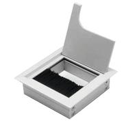 Passe-câble métallique - carré - 80x160 mm - anodisé GTV