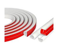 Passe Cable Protecteur de câble Auto-adhésif, Manchon en Arc 3.0M, Protection Anti-Extrusion, Conduit câblage for la Maison et l'extérieur, Organisateur Fil(B-White)