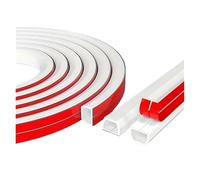 Passe Cable Protecteur de câble Auto-adhésif, Manchon en Arc 3.0M, Protection Anti-Extrusion, Conduit câblage for la Maison et l'extérieur, Organisateur Fil(A-White)