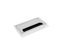 Passe câble rectangulaire Quadrum 159x80mm aluminium anodisé mat - - 5010062