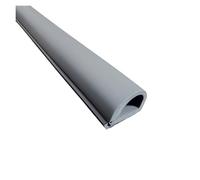 Passe Cable Sol Couvercle de câble de Sol Auto-adhésif de 1/2/3m, Extension de câble Anti-Extrusion, Protecteur de Conduit de câblage, Organisateur de Fil for Bureau et Mur au Sol(K15-Gray,3.0m)