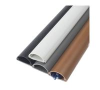 Passe Cable Sol Couvercle de Cordon de Sol, Protection de Conduit de câblage d'extension, Cache-câble d'alimentation, Organisateur de Fil Pratique(White)